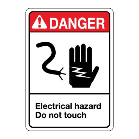 ANSI Electrical Hazard Do Not Touch Sign